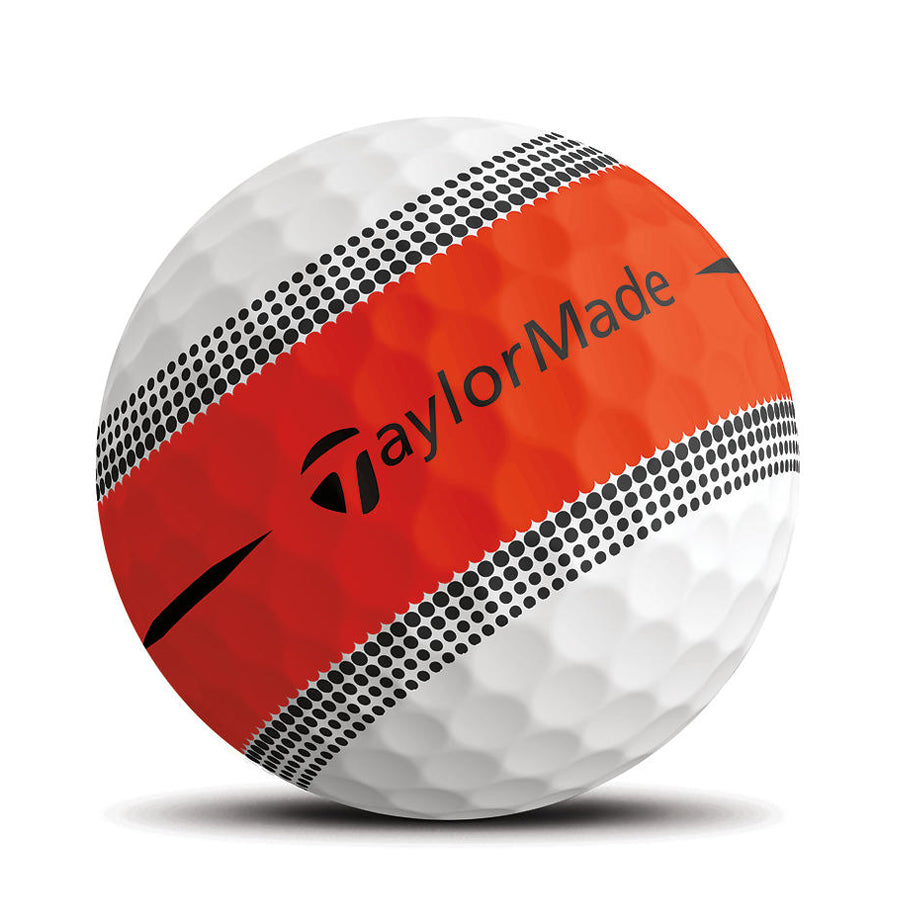 TaylorMade Tour Response Stripe Orange Golf Balls - Dozen