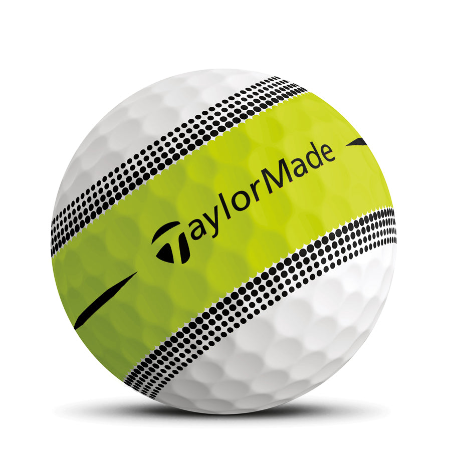 TaylorMade Tour Response Stripe Multi Colour Golf Balls - Dozen