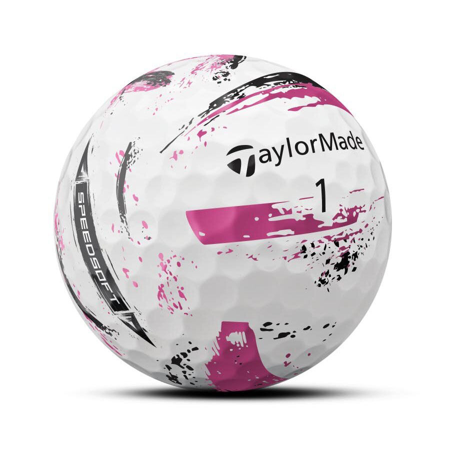 TaylorMade Speedsoft Ink Pink Golf Balls - Dozen