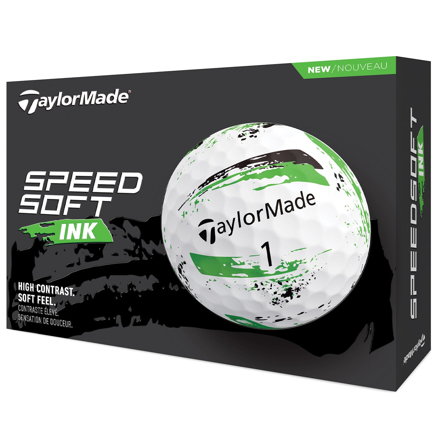 TaylorMade Speedsoft Ink Green Golf Balls - Dozen